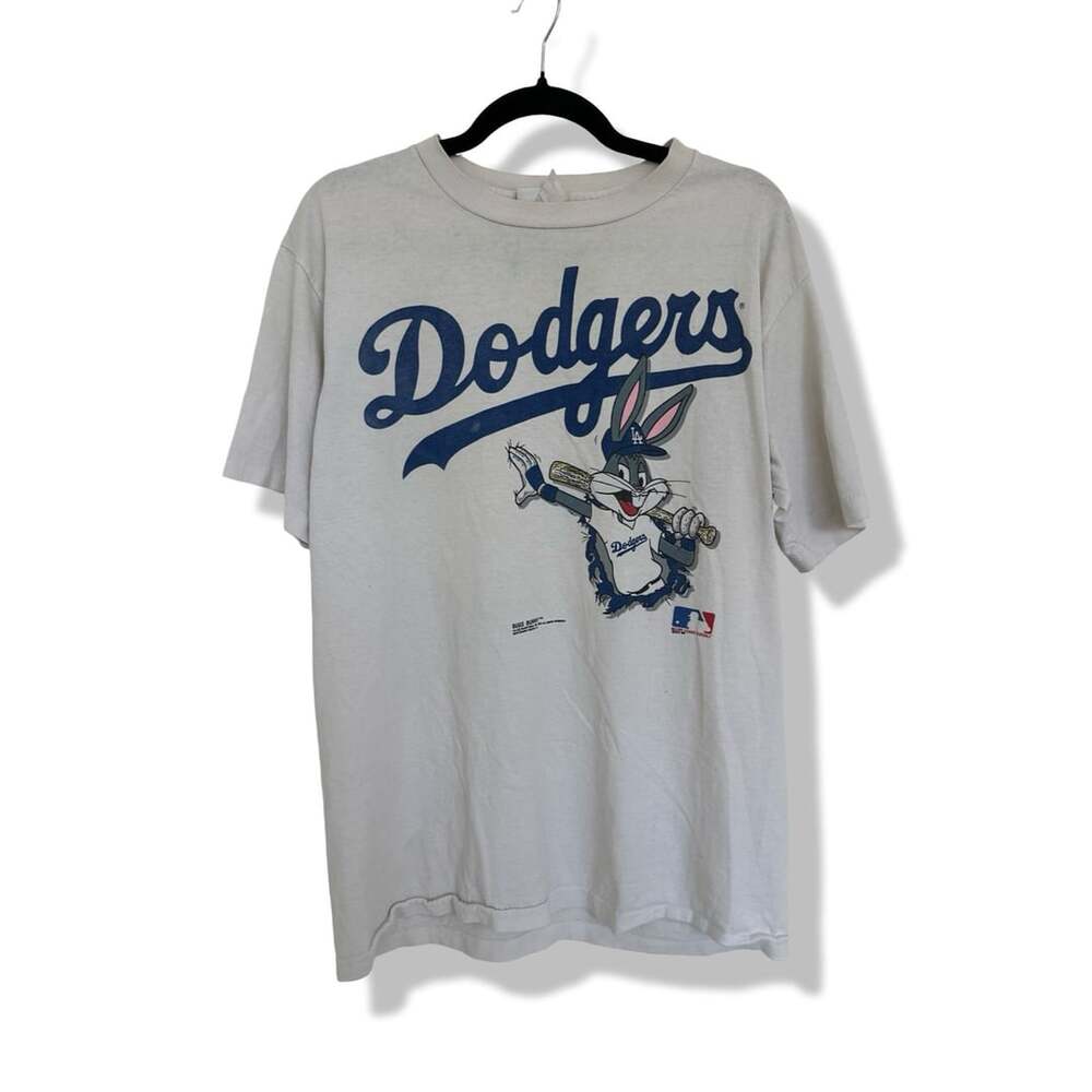 Vintage 1991 Acme Clothing MLB Los Angeles Dodgers Bugs Bunny 44 T-Shirt